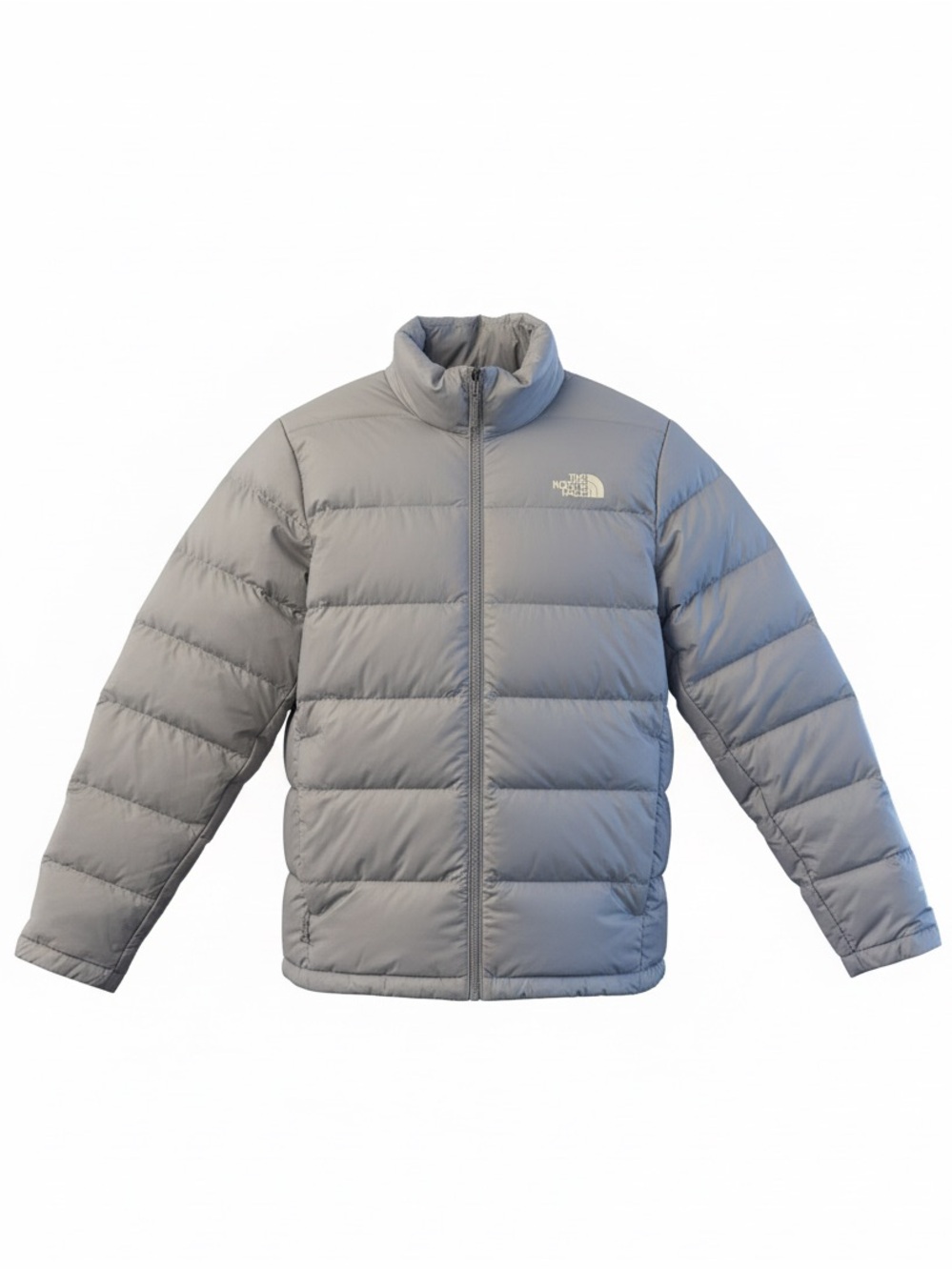 The North Face Men's Lightweight Puffer Jacket - Light Gray Sz M